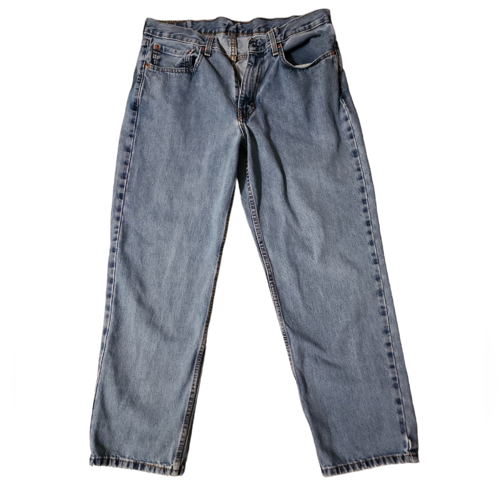 Men's Levi Strauss & Co original riveted classic jeans...#550 34/29. Stonewashed